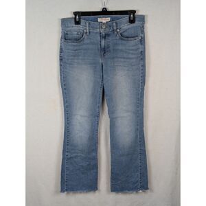 Lucky Brand Sweet Mid Rise Boot Jeans Fringe Cuff Blue Women's Size 8/29 A
